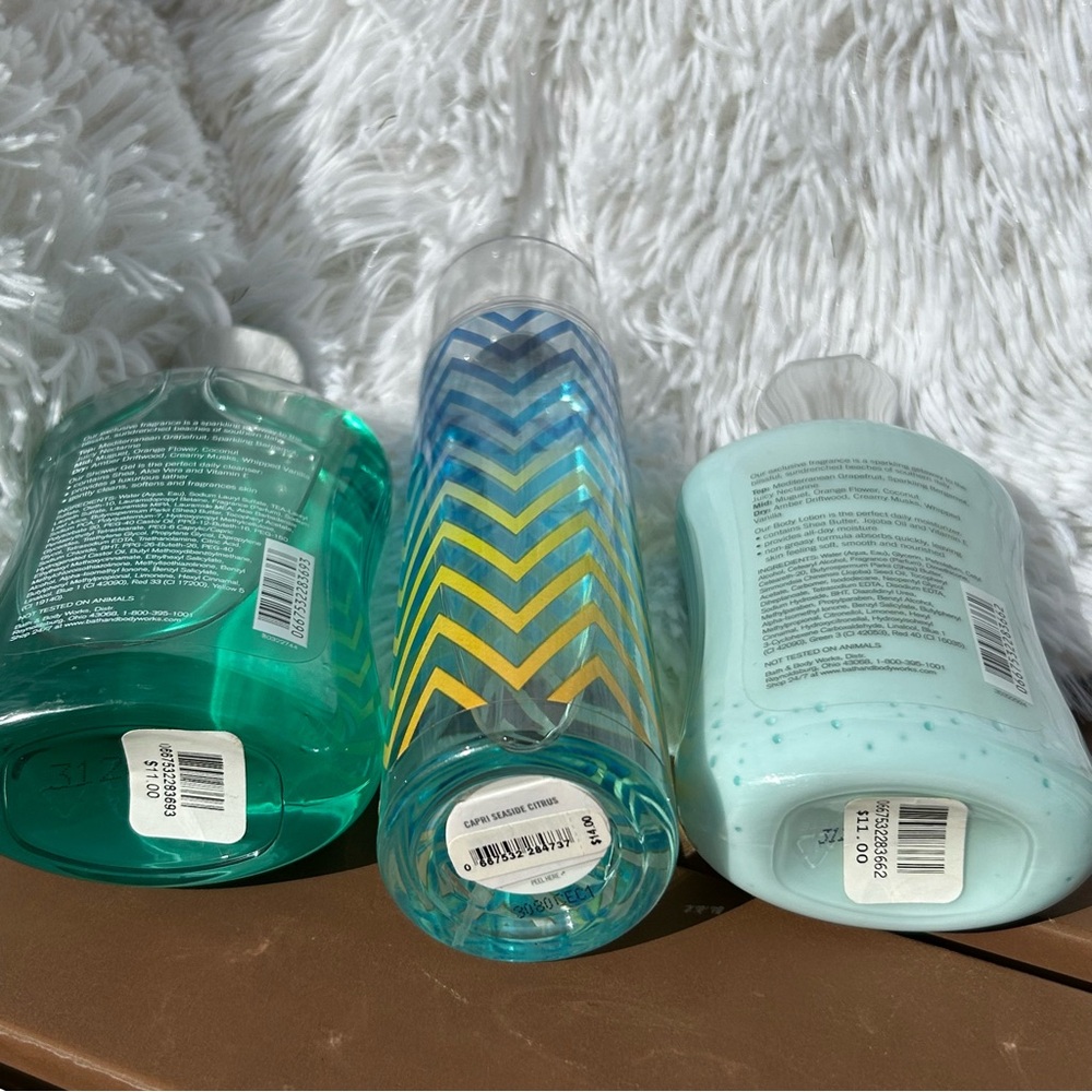 Bath & Body Works Capri Seaside Citrus Full Size Three Item Set NEW Discontinued - Picture 13 of 15